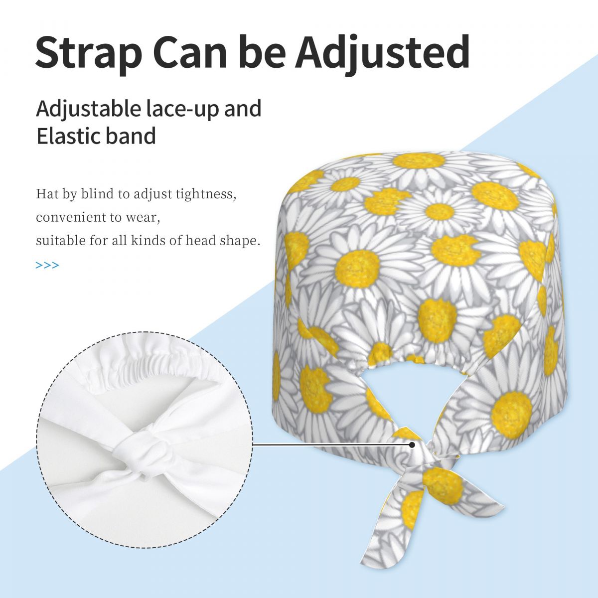Work Scrubs Hat Daisy Flower P - Women Accessories Vector recension och pris