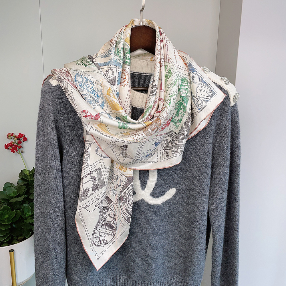 Luxury Silk Scarf 90CM Brands  - Women Accessories Brands recension och pris