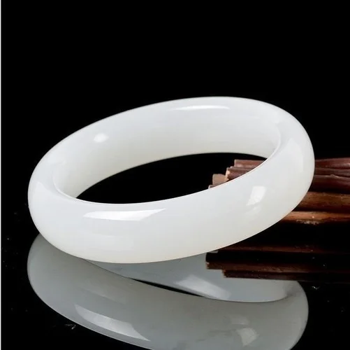 Genuine Natural White Jade Ban - Women Accessories For Hand recension och pris