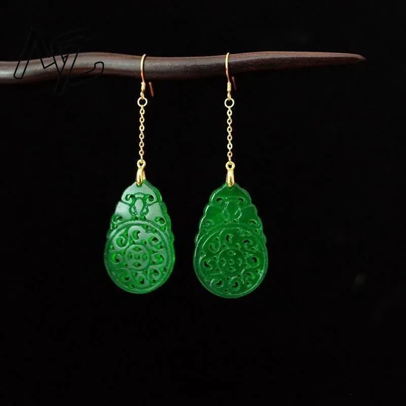 925 Silver Natural Green Jade  - Women Accessories For Hand recension och pris