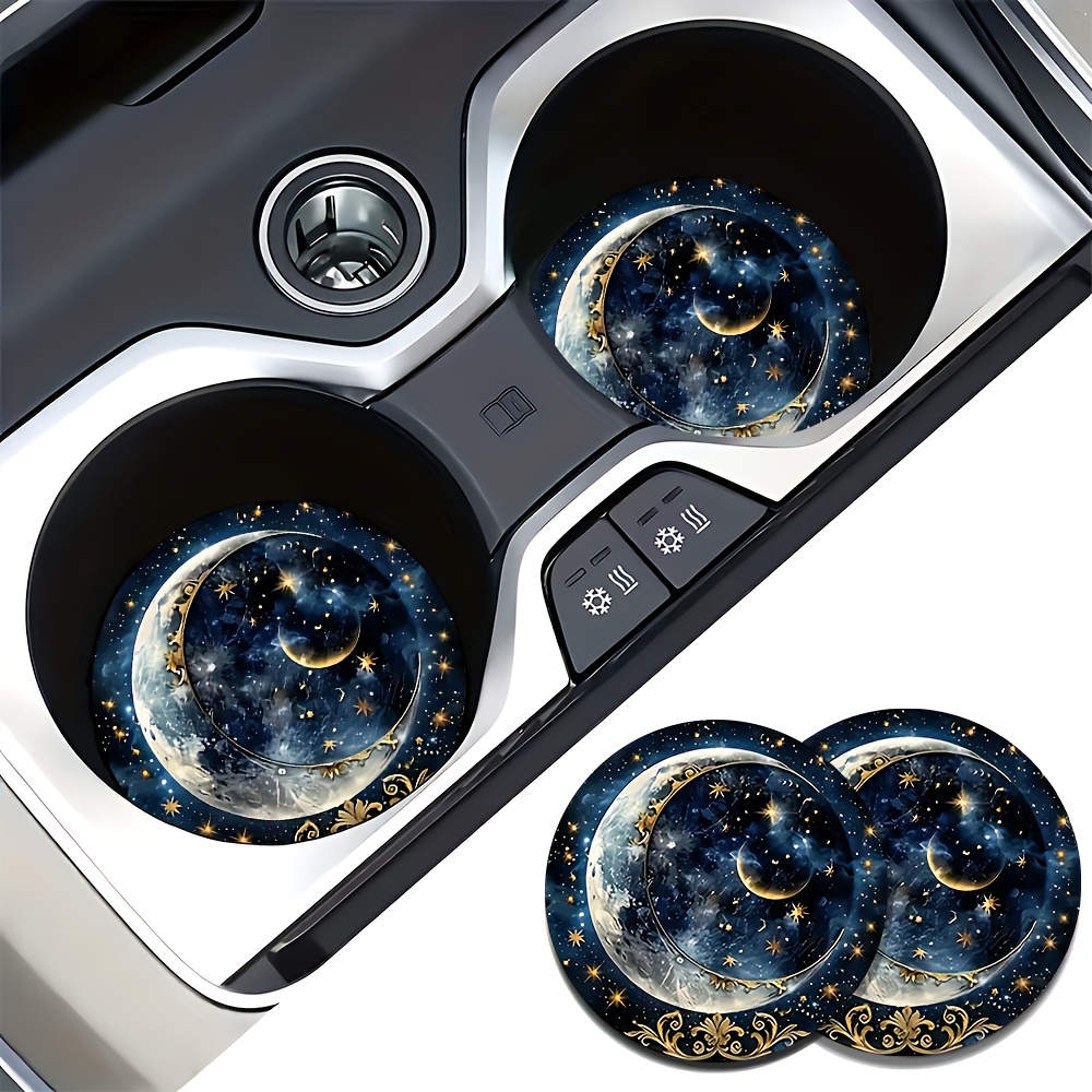 2pcs Starry Night Moon Car Cup - Women Accessories Box recension och pris