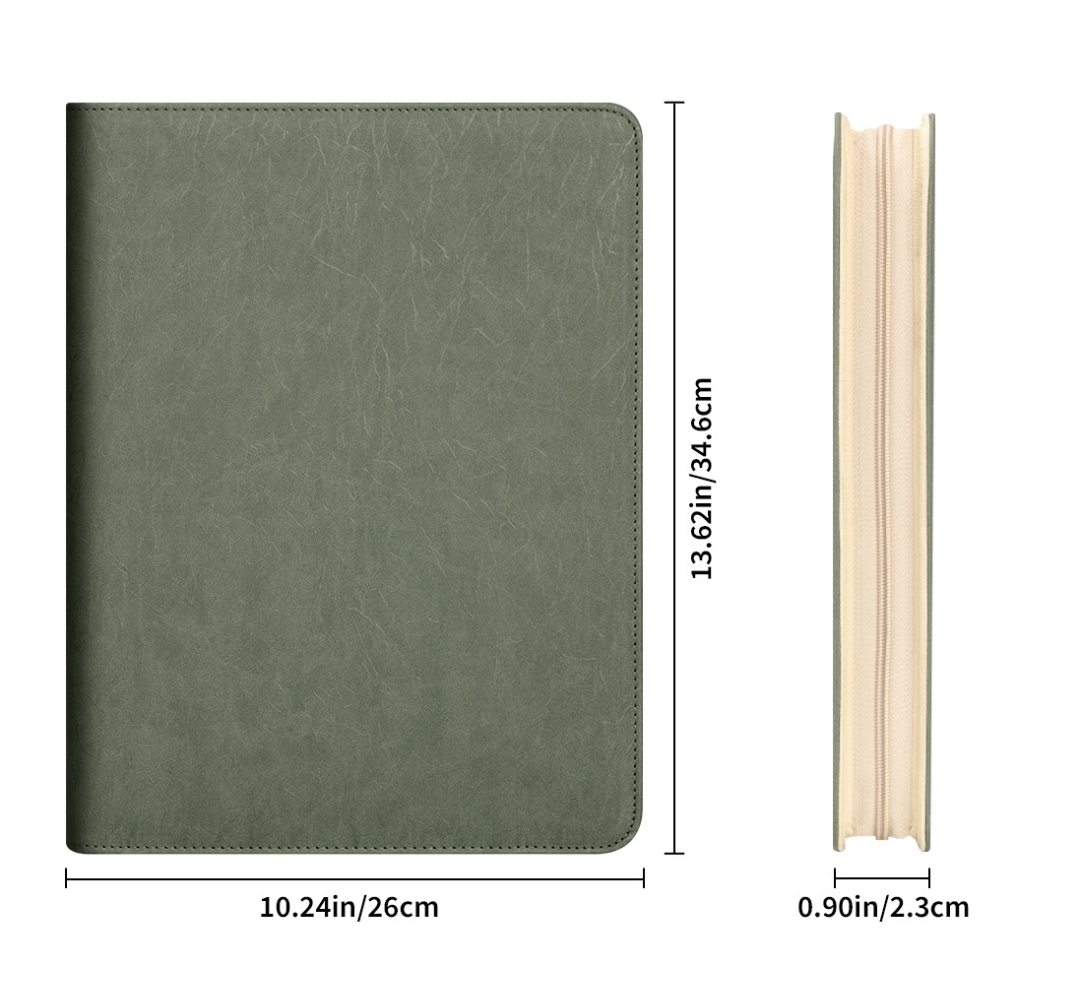 New A4 Zippered Padfolio Folde - Women Accessories Online recension och pris