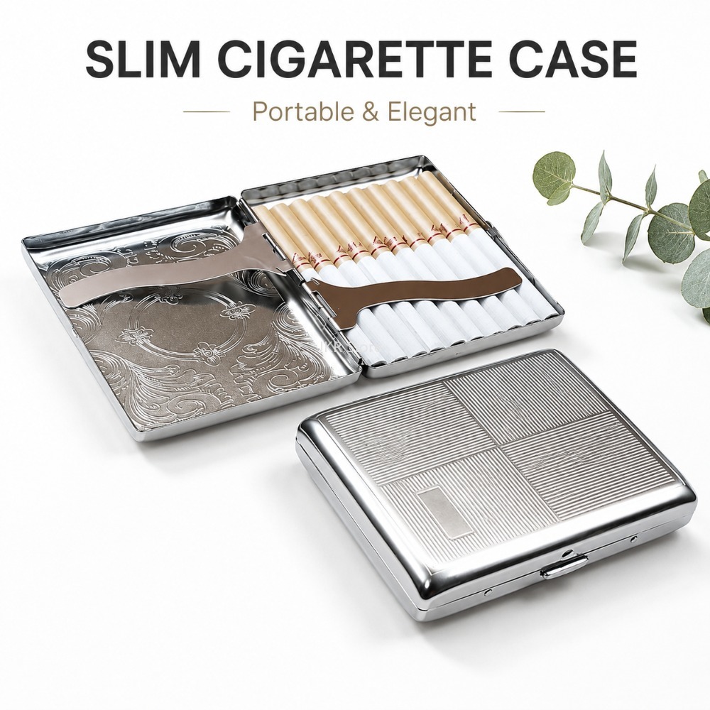 Stainless Steel Cigarette Box  - Women Accessories Box recension och pris