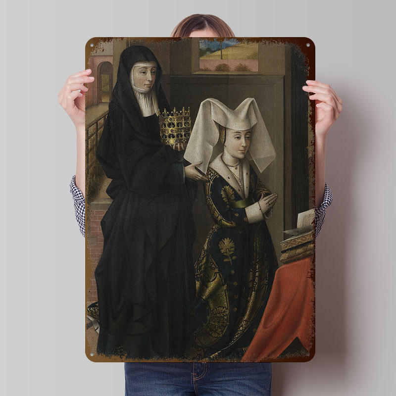 Religious Painting of Two Wome - Women Accessories Poster recension och pris