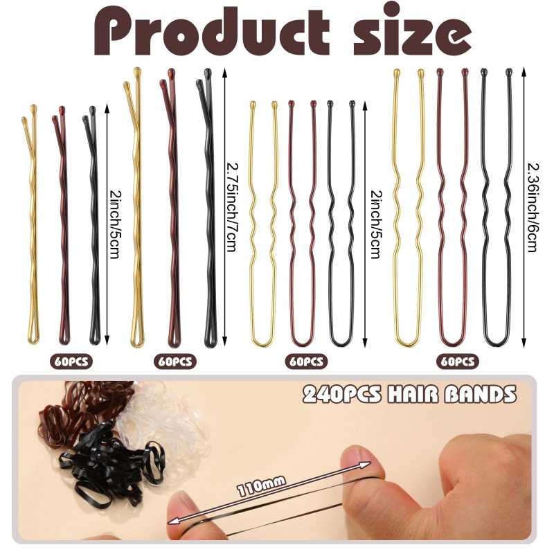480Pcs Per Box Hair Styling Ac - Women Accessories Box recension och pris