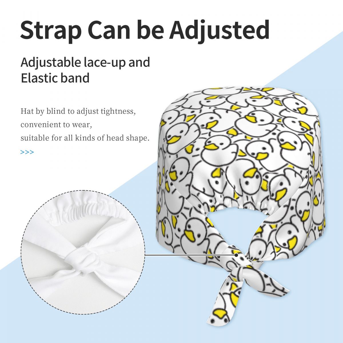 Scrub Caps Duck Seamless Patte - Women Accessories Vector recension och pris