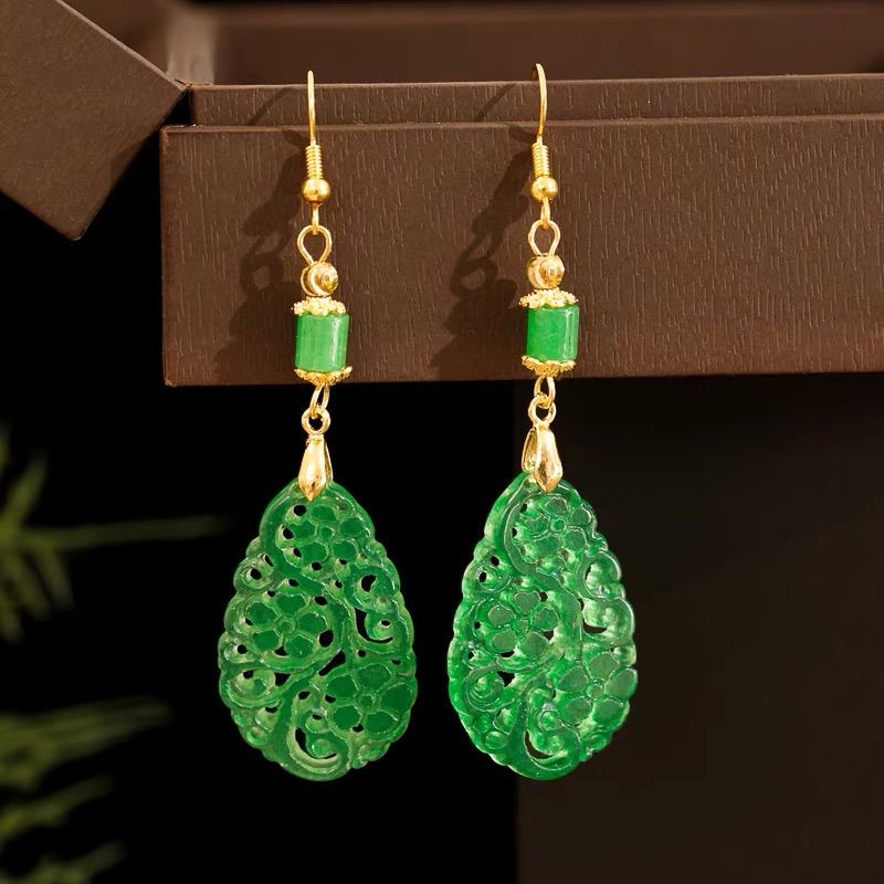 925 Silver Natural Green Jade  - Women Accessories For Hand recension och pris