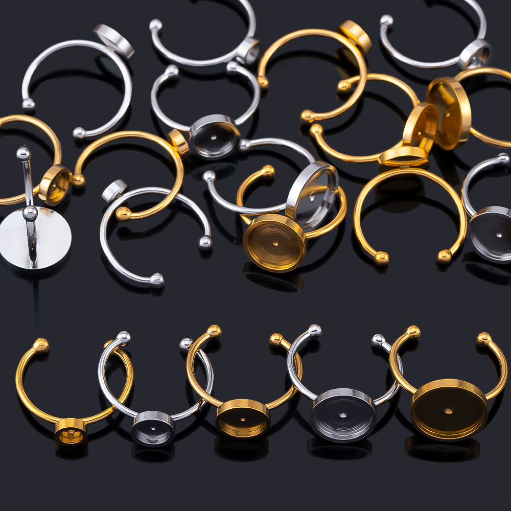 10pcs Adjustable Open Finger R - Ring Set Adjustable recension och pris