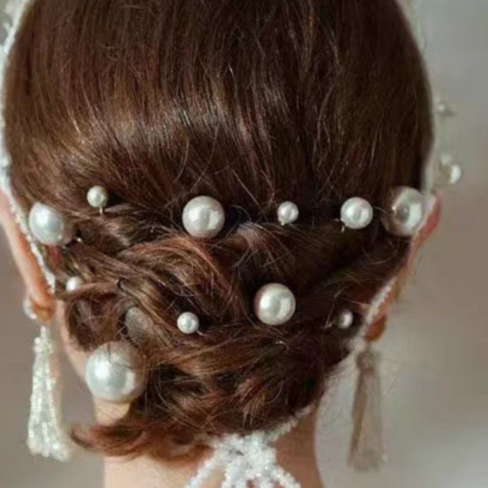 Pearl Crystal Hair Pins Comb S - Women Accessories For Hand recension och pris
