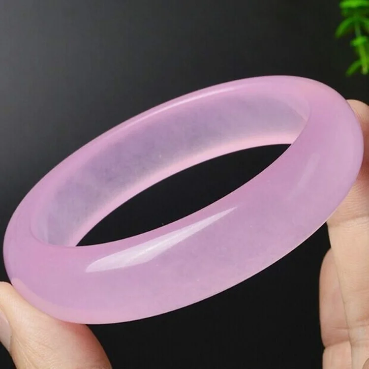 Genuine Natural Pink Jade Bang - Women Accessories For Hand recension och pris