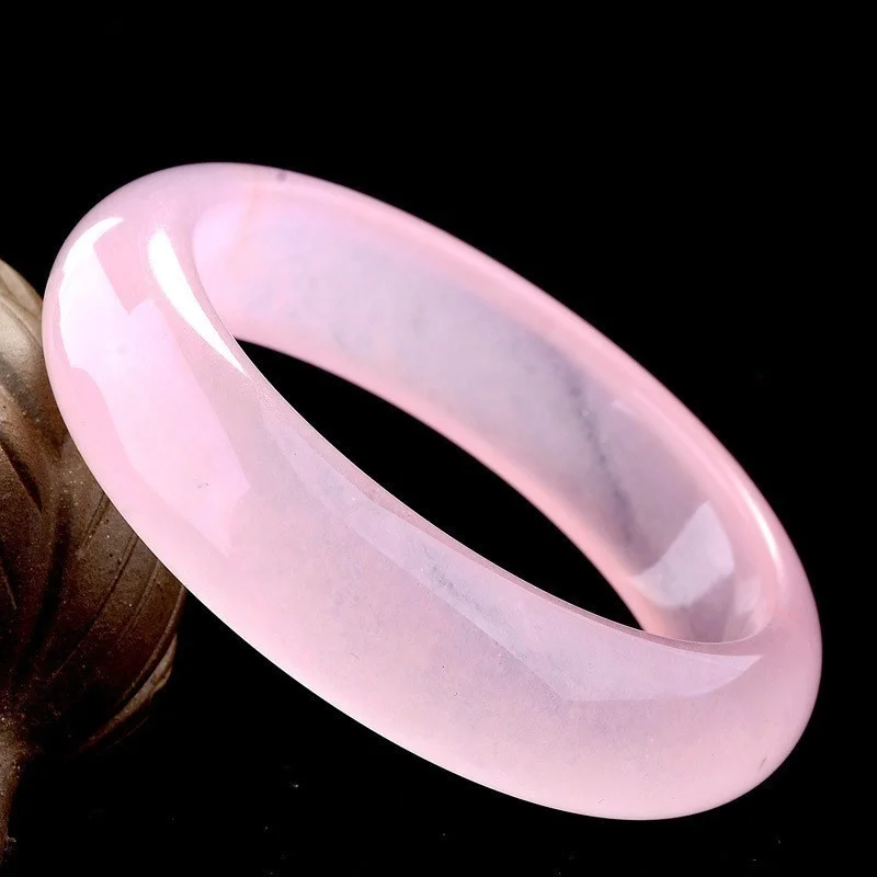 Genuine Natural Pink Jade Bang - Women Accessories For Hand recension och pris