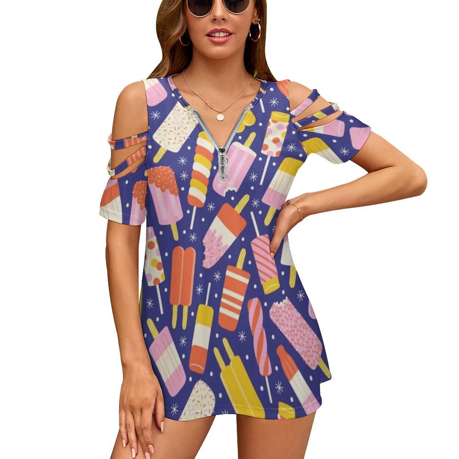 Popsicles New Fashion Zip Off  - Women Accessories Vector recension och pris