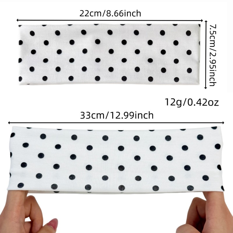 2Pc Polka Dot Elastic Headband - Women Accessories Online recension och pris