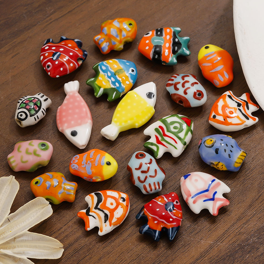 5pcs Colorful Ceramic Beads Ha - Women Accessories For Hand recension och pris