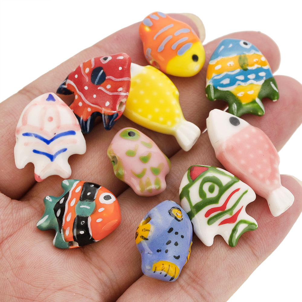 5pcs Colorful Ceramic Beads Ha - Women Accessories For Hand recension och pris