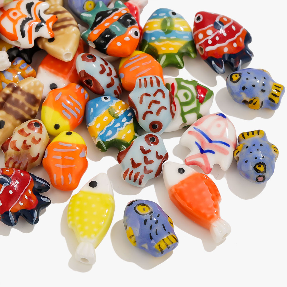 5pcs Colorful Ceramic Beads Ha - Women Accessories For Hand recension och pris
