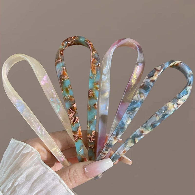 U-Shaped Hair Sticks Acetate A - Women Accessories Wholesale recension och pris