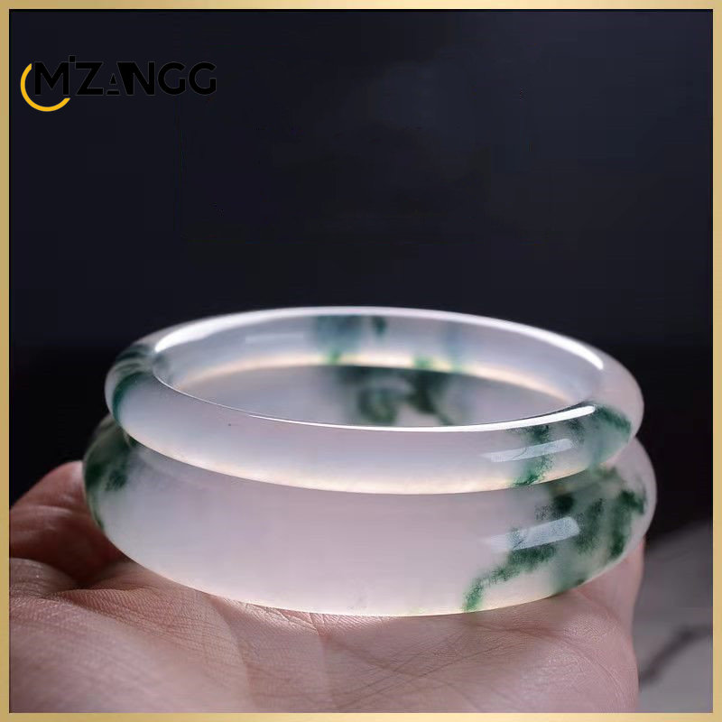Natural Green Jadeite Bangle J - Women Accessories For Hand recension och pris