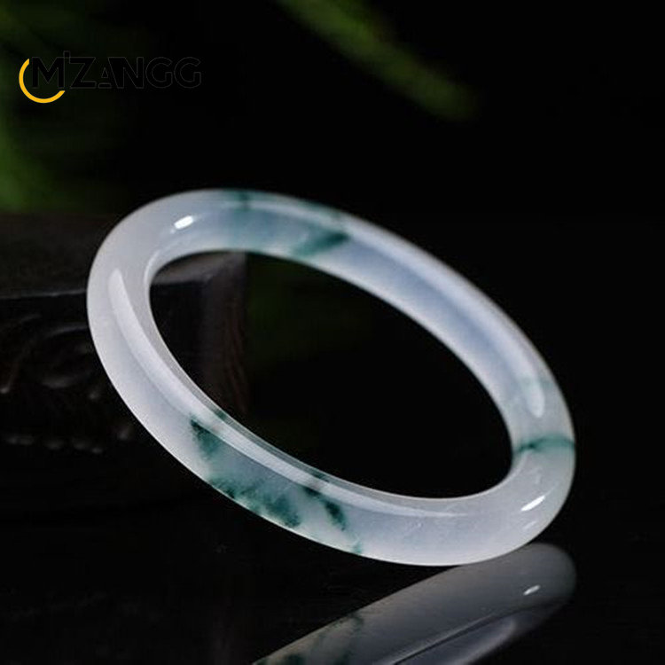 Natural Green Jadeite Bangle J - Women Accessories For Hand recension och pris