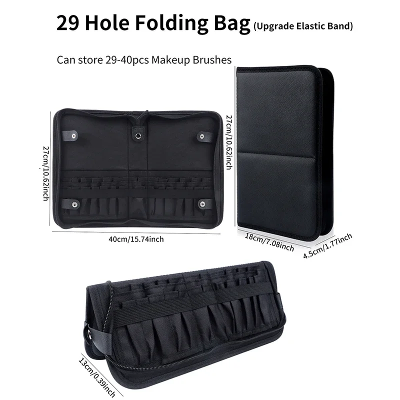 29/23 Holes Foldable Makeup Br - Women Accessories Box recension och pris