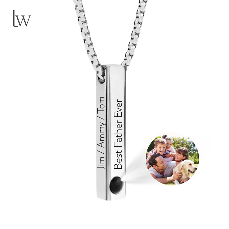 Custom Picture Name Necklace P - Women Accessories Gift Box recension och pris