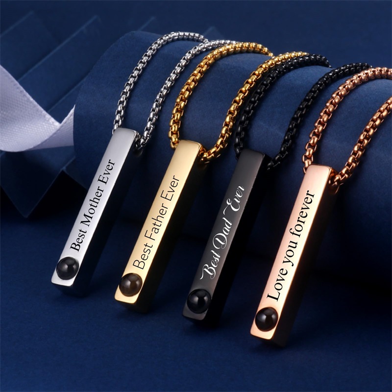 Custom Picture Name Necklace P - Women Accessories Gift Box recension och pris