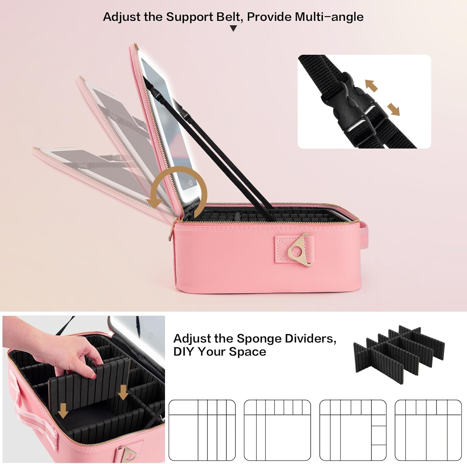 Large Capacity Makeup Bag 15'' - Women Accessories Box recension och pris